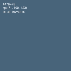 #47647B - Blue Bayoux Color Image